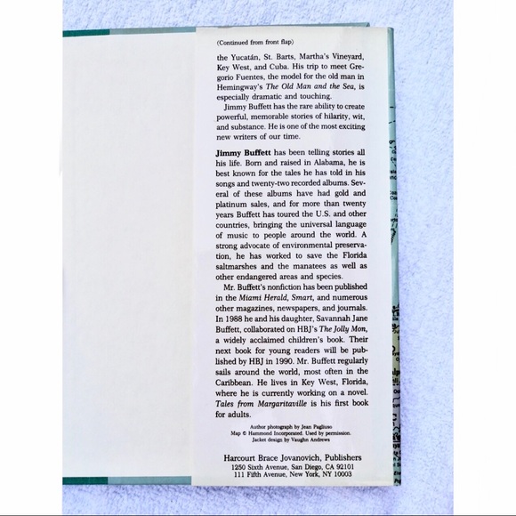 **Sold** 1st ed. Jimmy Buffett Tales of Margaritaville Book - Picture 5 of 10